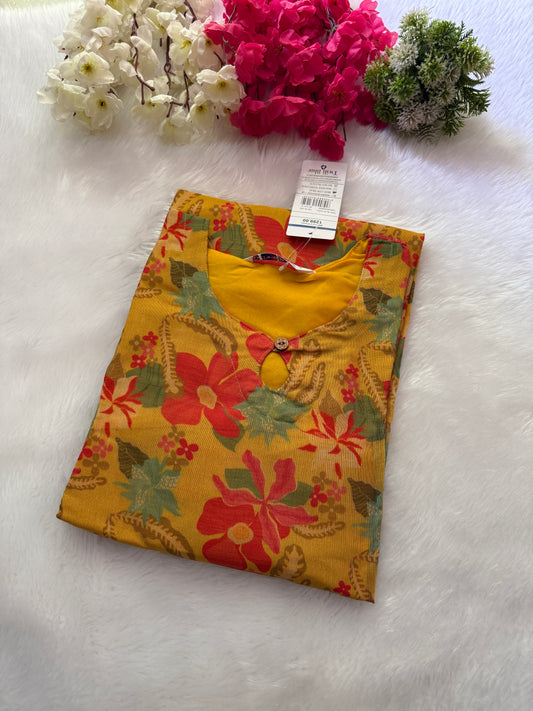 Silk tissue Kurtis