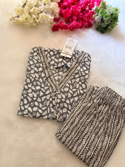Cotton kurti pant sets