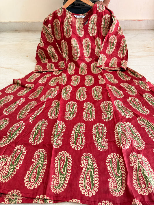 Cotton Anarkali gown
