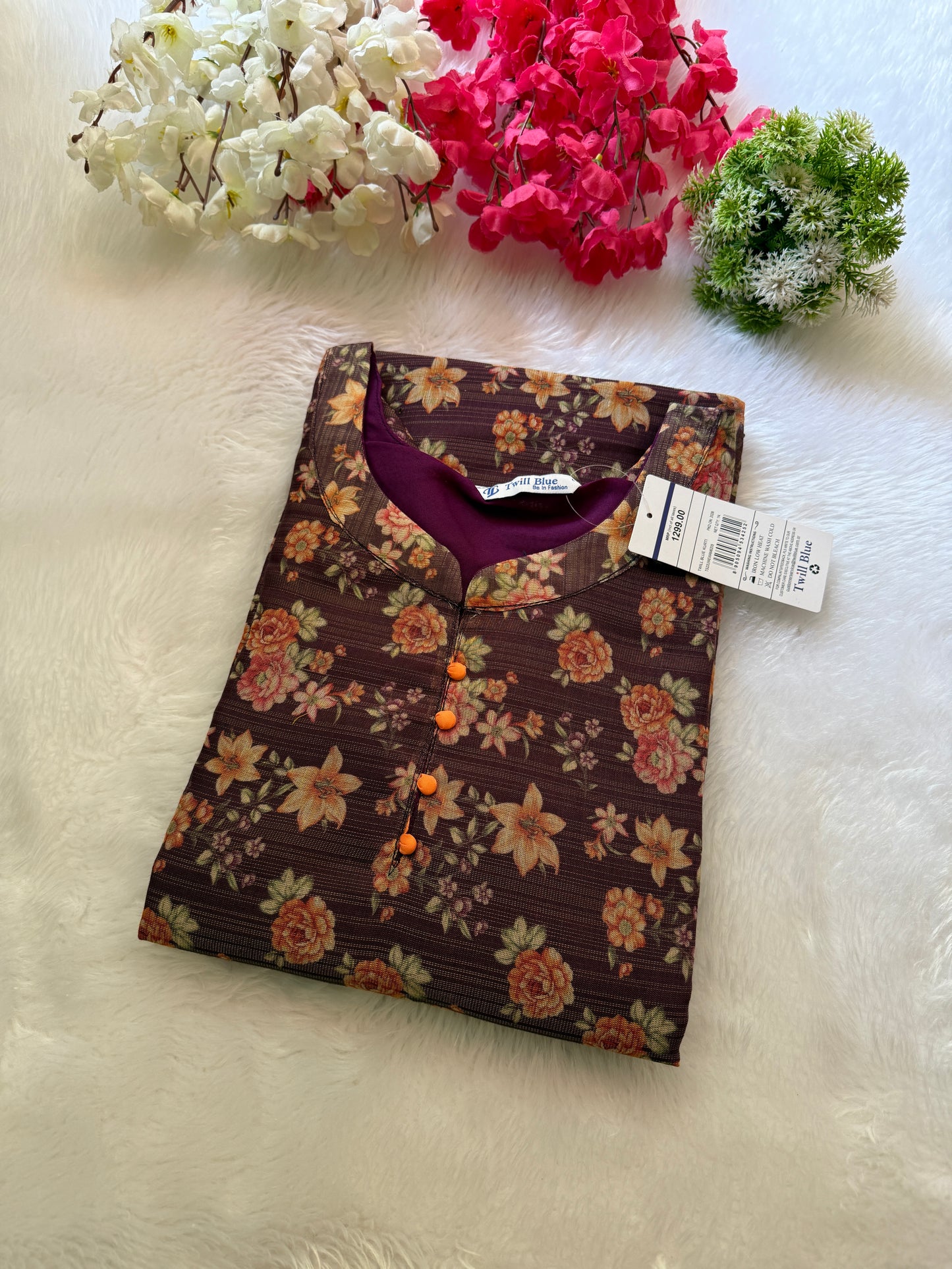 Silk tissue Kurtis