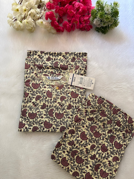 Cotton kurti pant sets