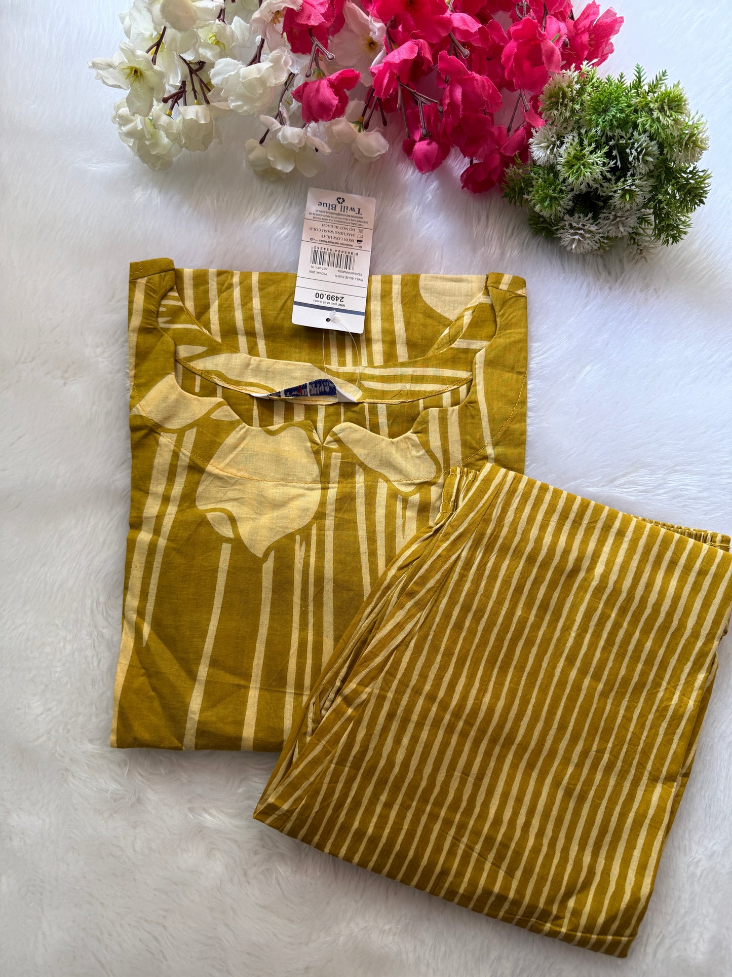 Kalamkari cotton Kurti pant sets