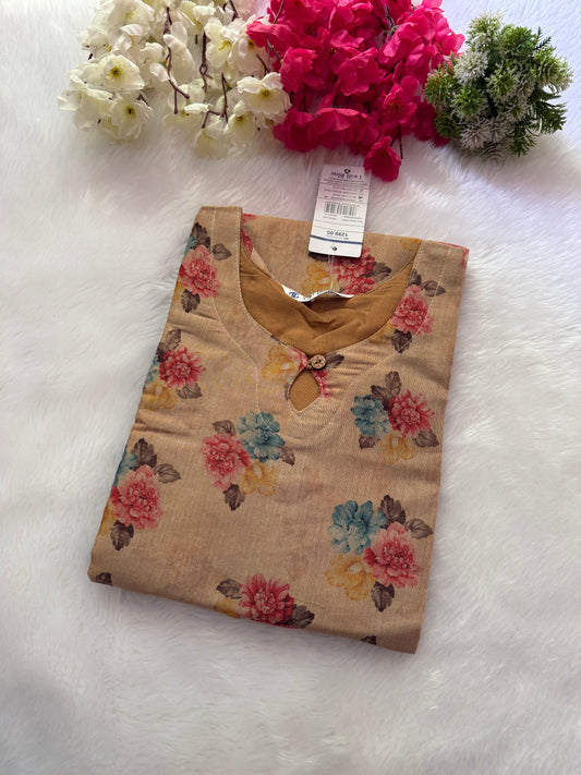 Silk tissue Kurtis