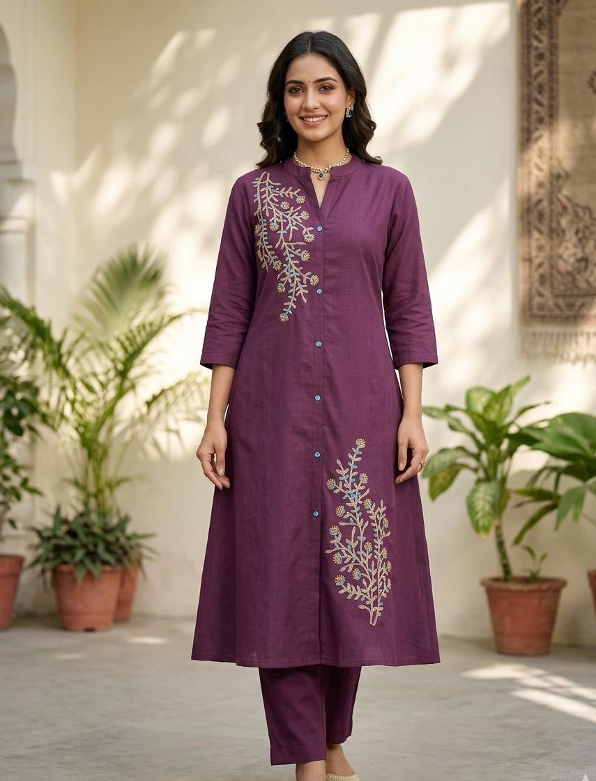 Avaasa aline kurti pant sets