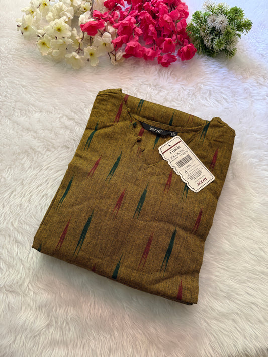Ikkat cotton Kurtis