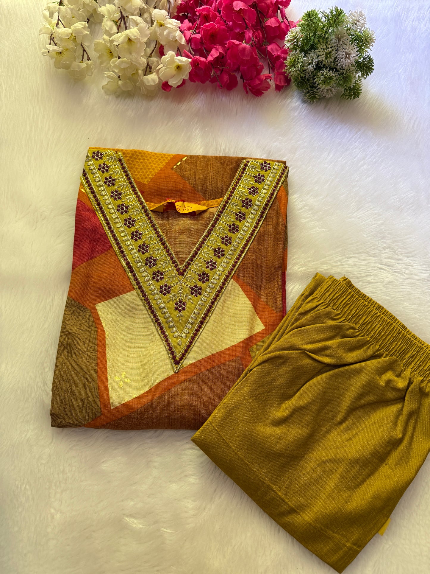 Festive wear kurti pant sets
