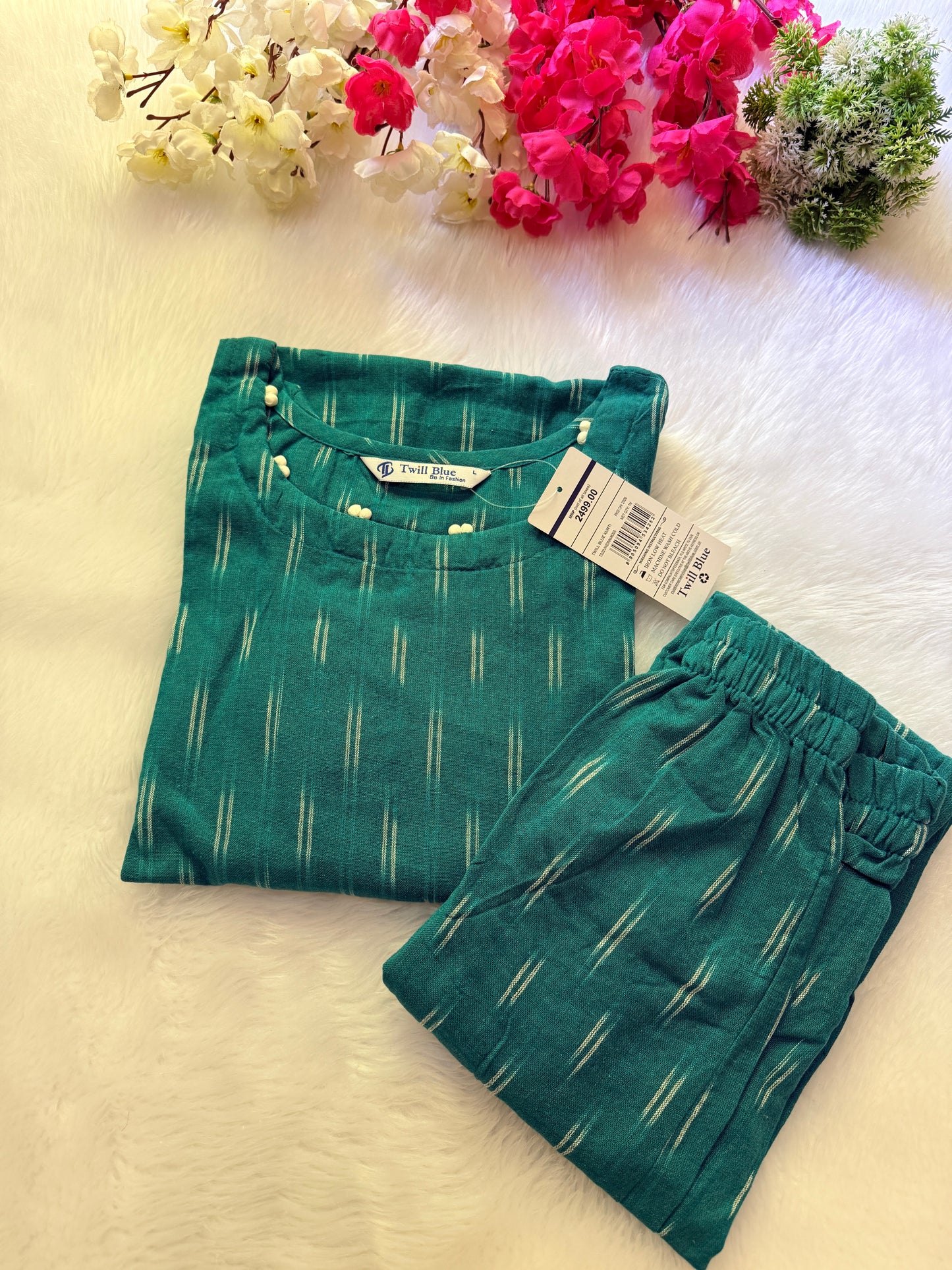 Handloom ikkat co-ord sets