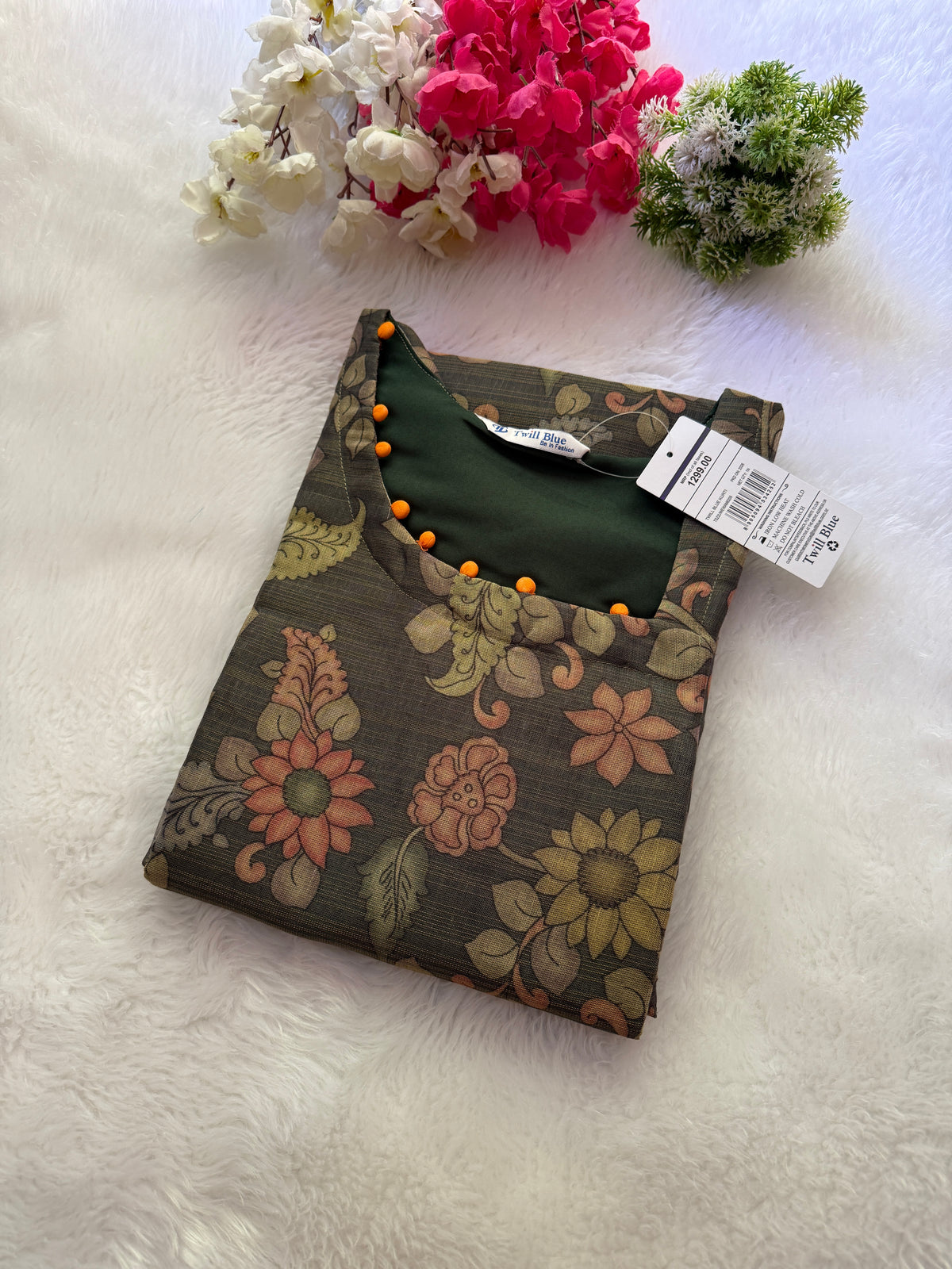 Silk tissue Kurtis