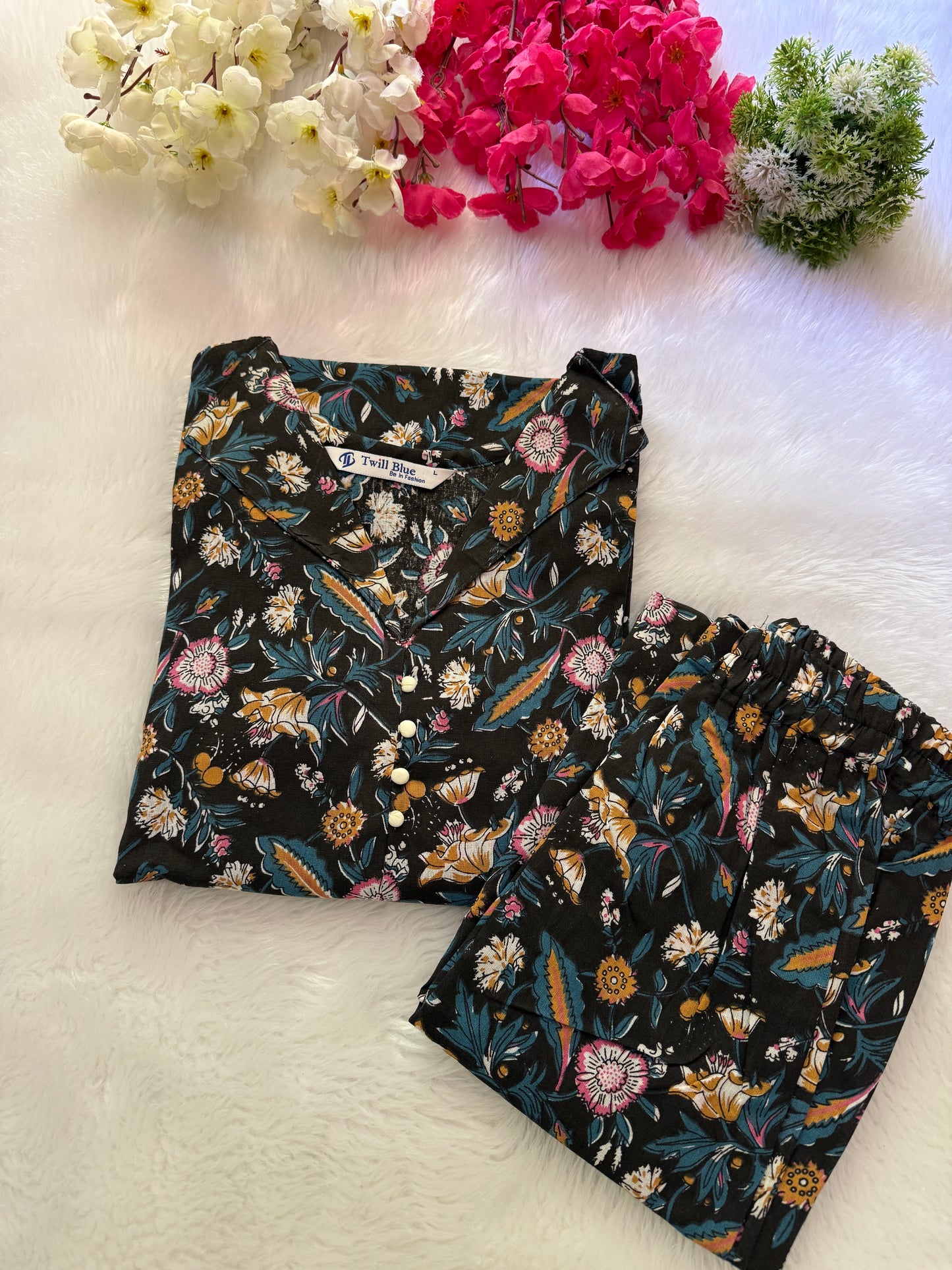 Kalamkari cotton co-ord sets