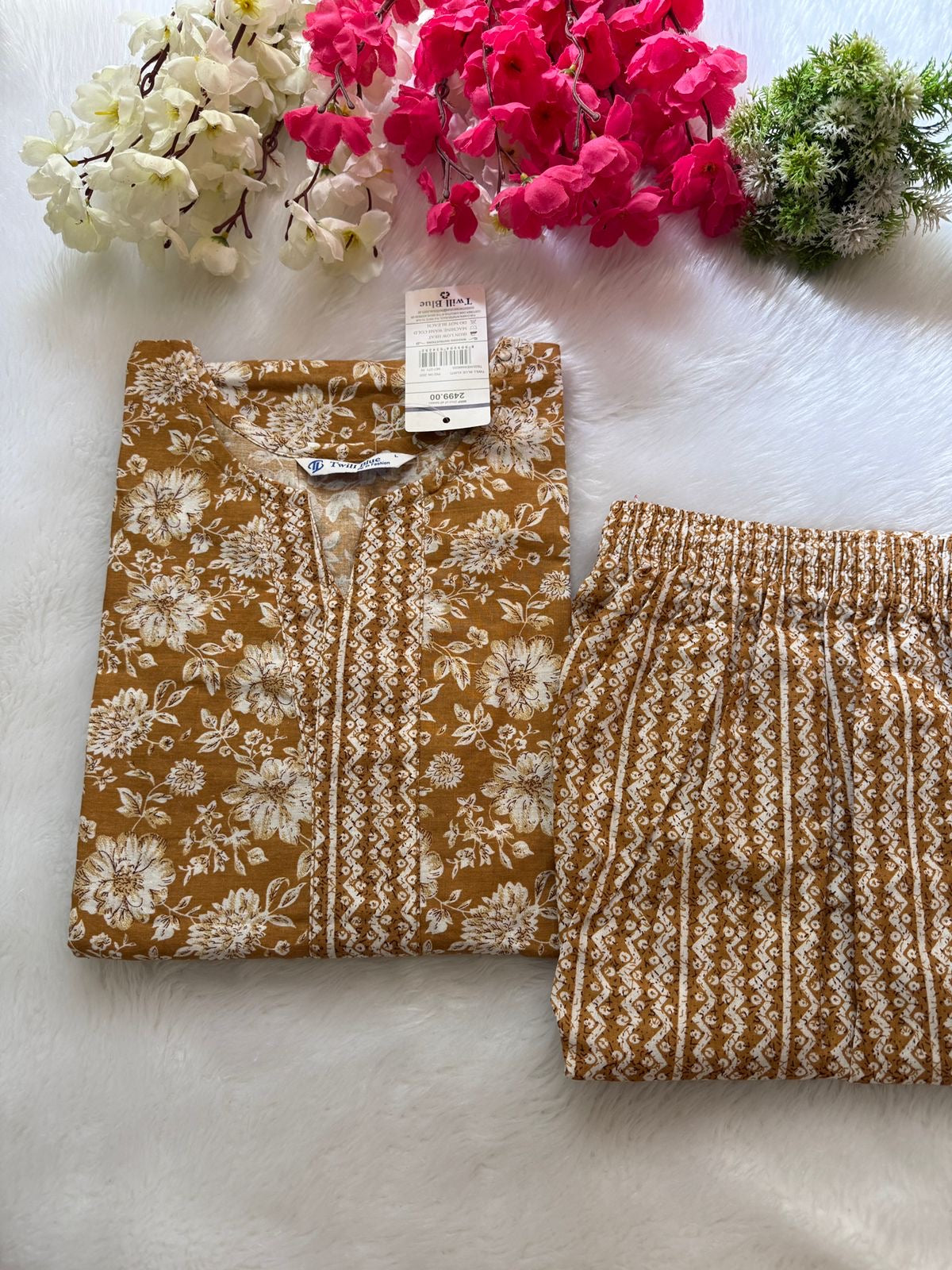 Cotton kurti pant sets