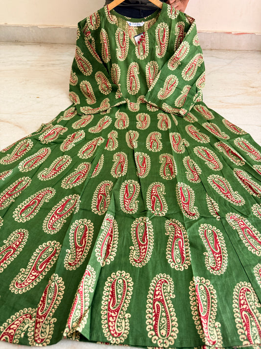 Cotton Anarkali gown