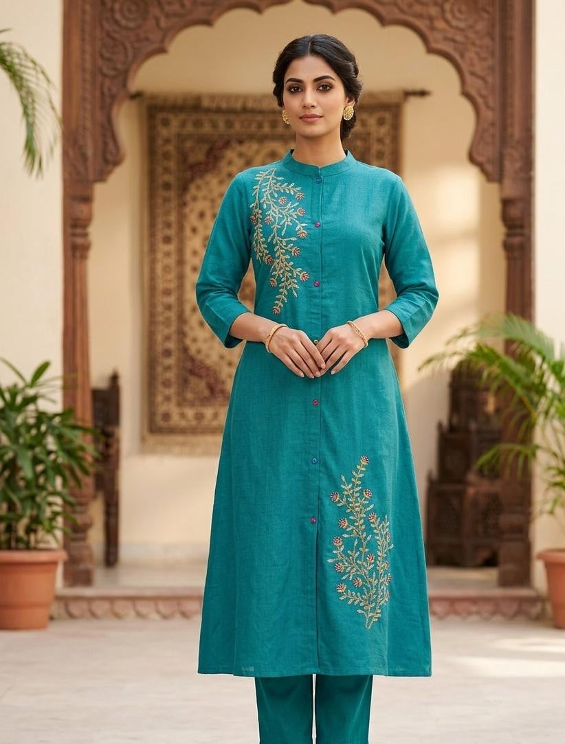 Avaasa aline kurti pant sets