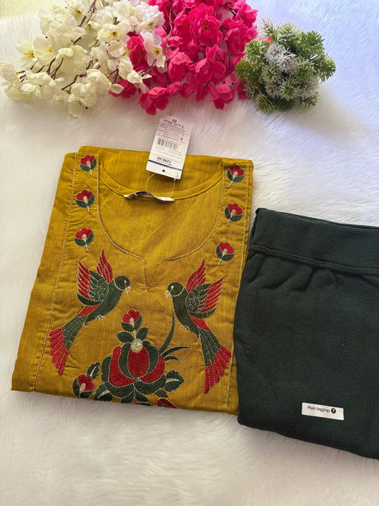Kurti with jeggins combo
