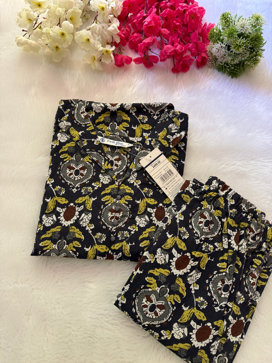 Kalamkari cotton co-ord sets