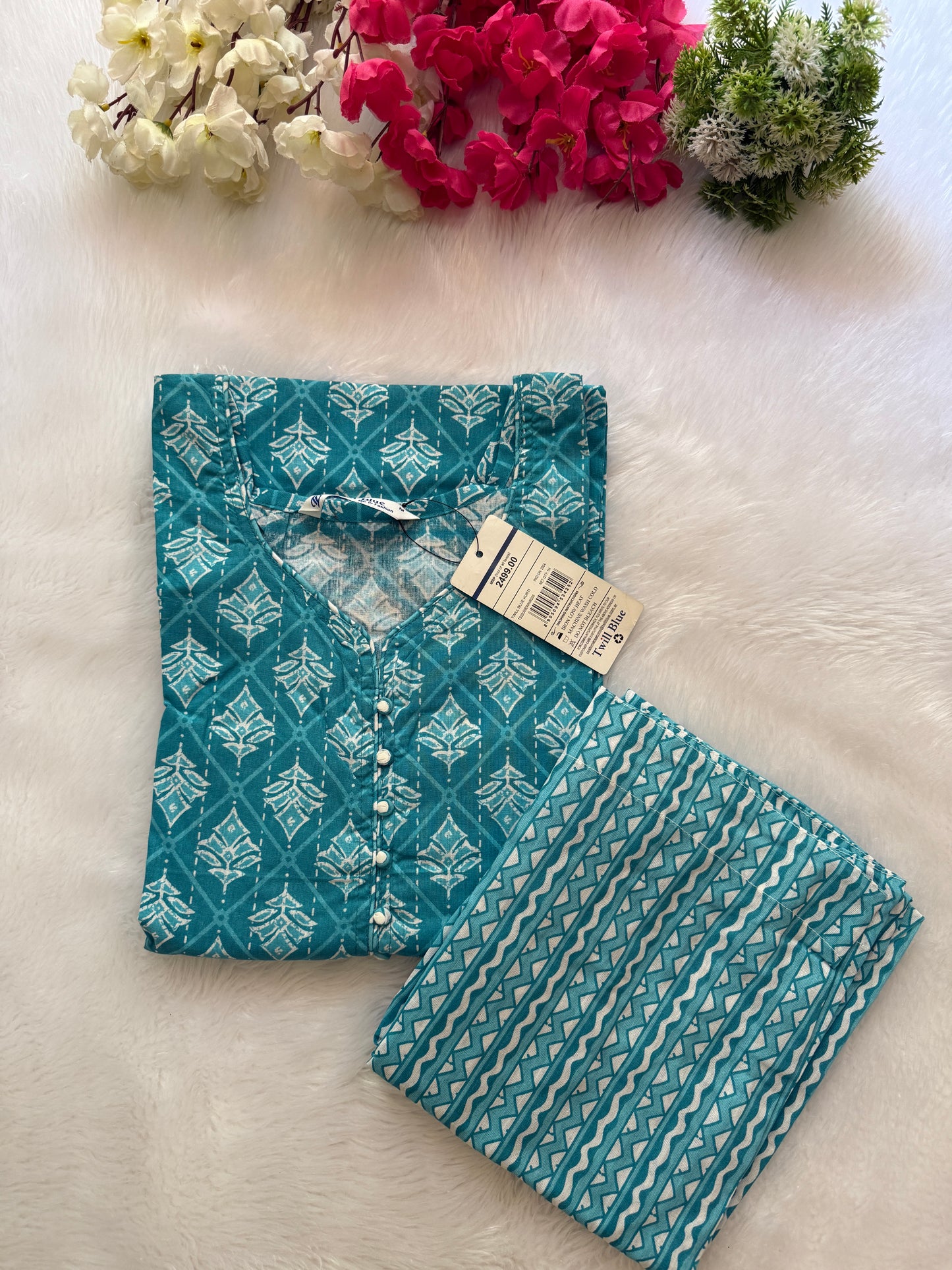 Cotton kurti pant sets
