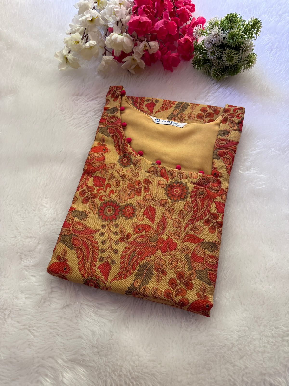 Silk tissue Kurtis