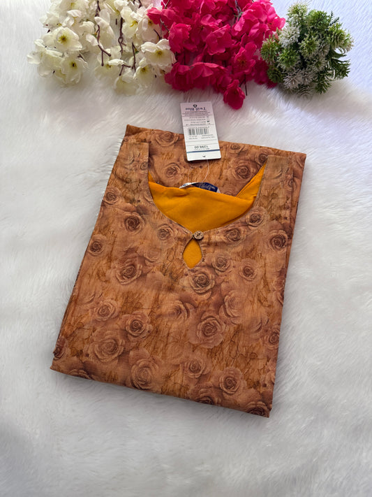 Silk tissue Kurtis