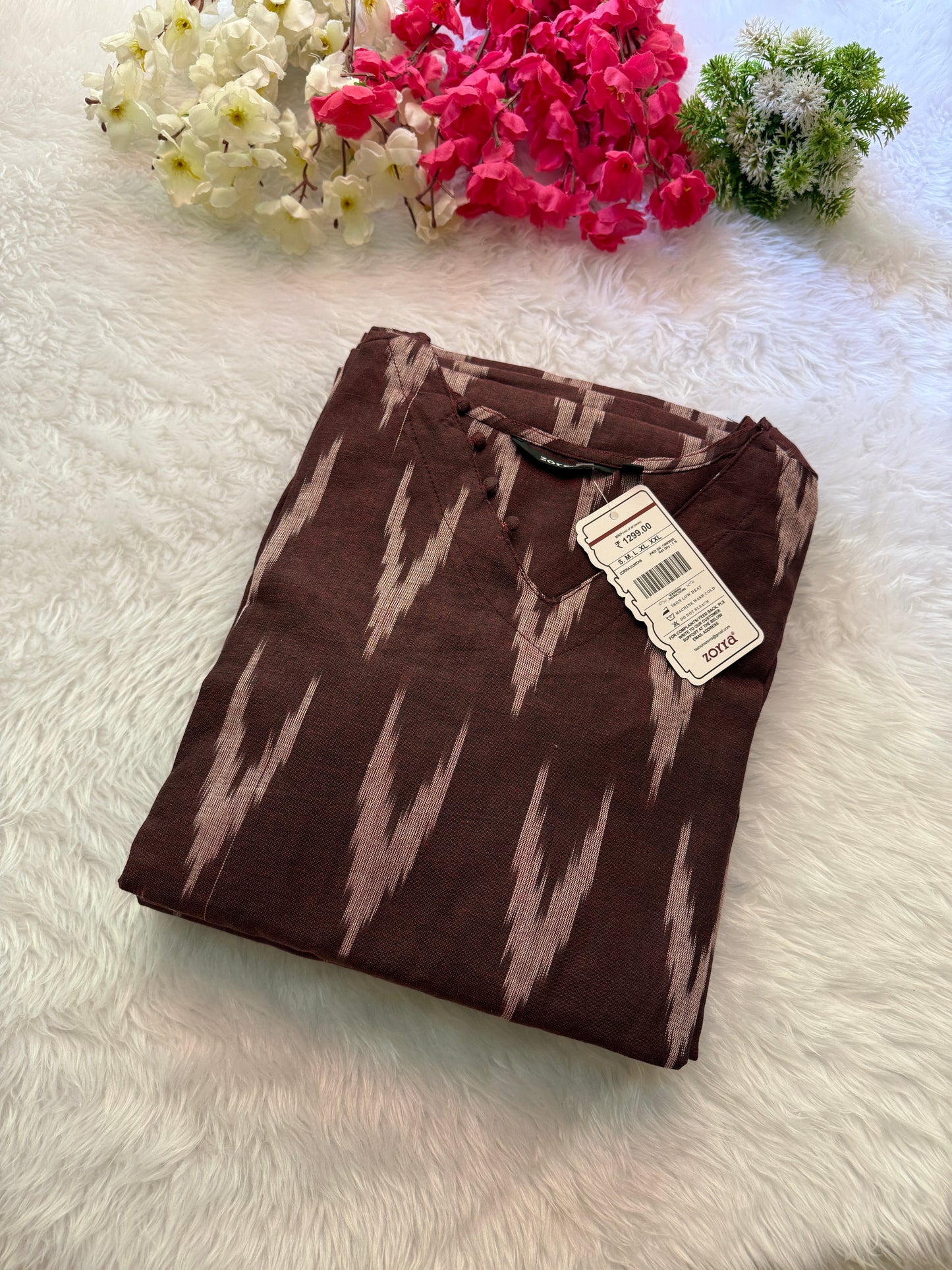 Ikkat cotton Kurtis