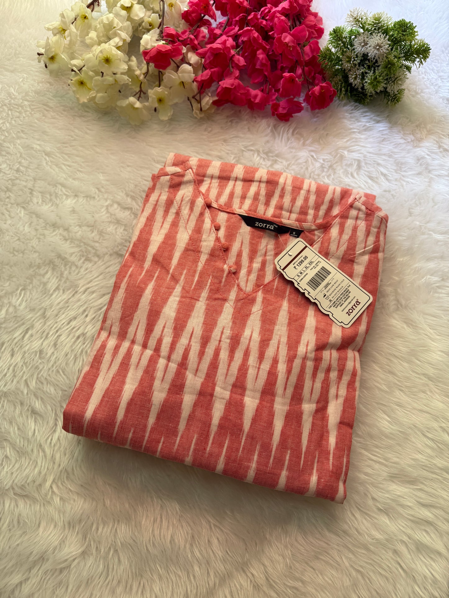 Ikkat cotton Kurtis