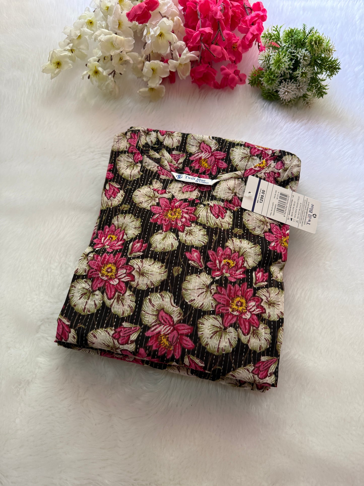Digital katha cotton Kurtis