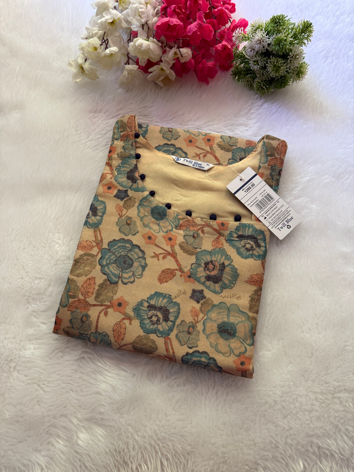 Silk tissue Kurtis