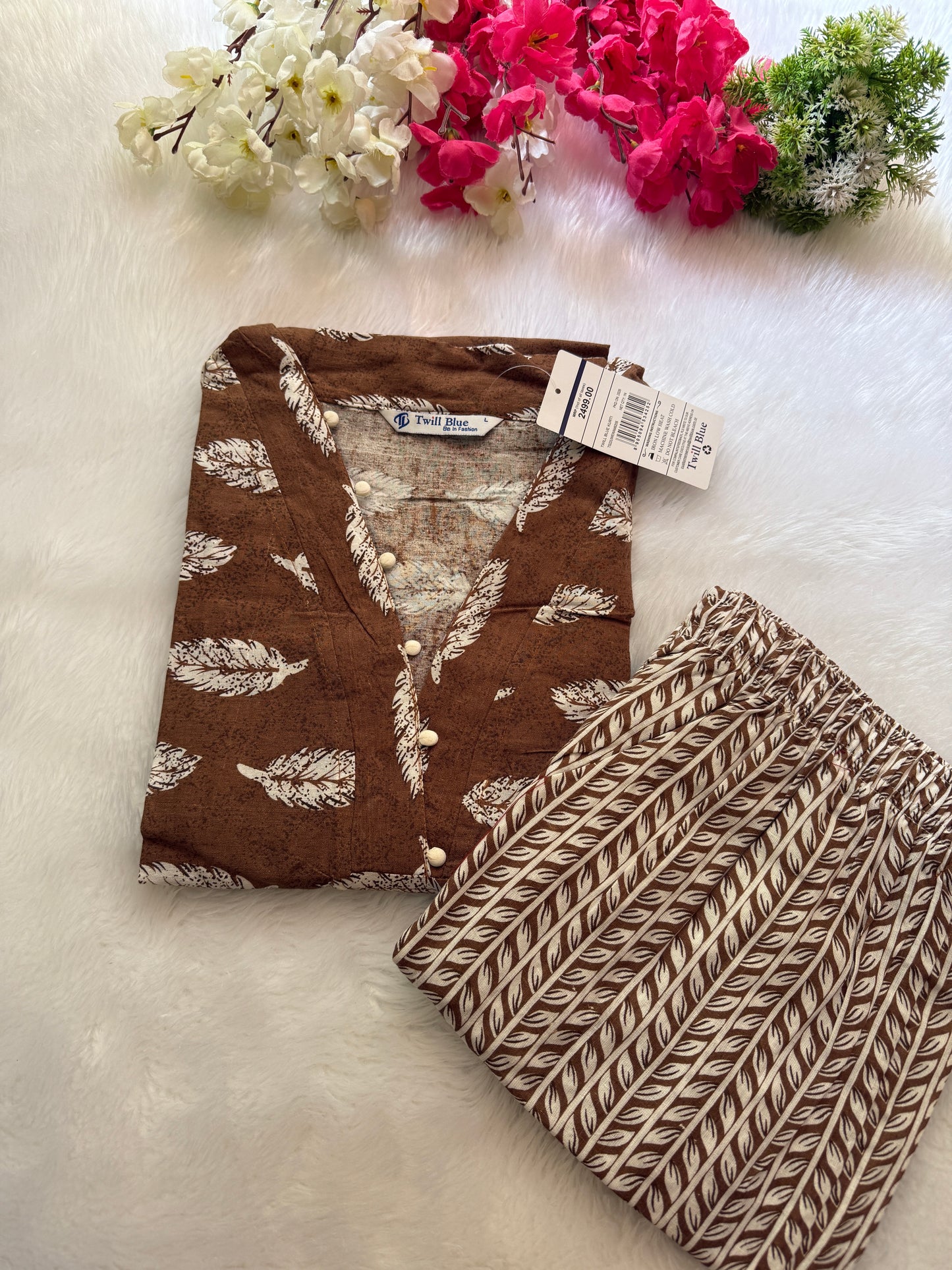 Kalamkari cotton kurti pant set