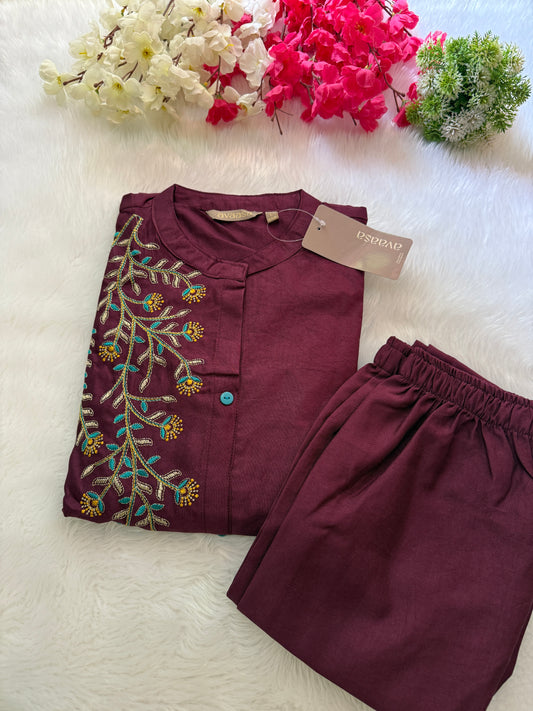 Avaasa aline kurti pant sets