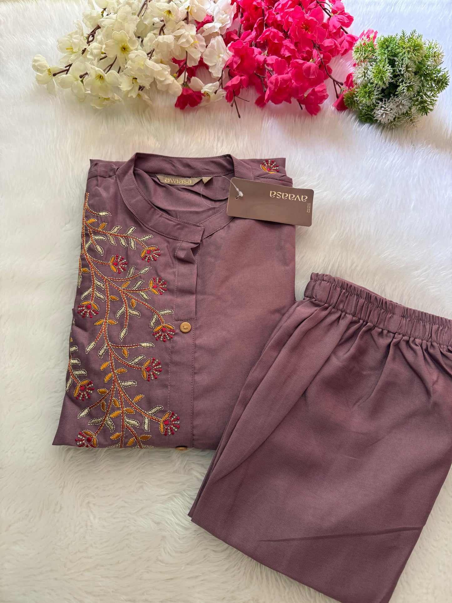 Avaasa aline kurti pant sets