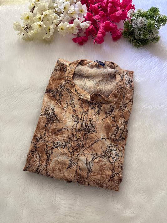 Digital linen Kurtis