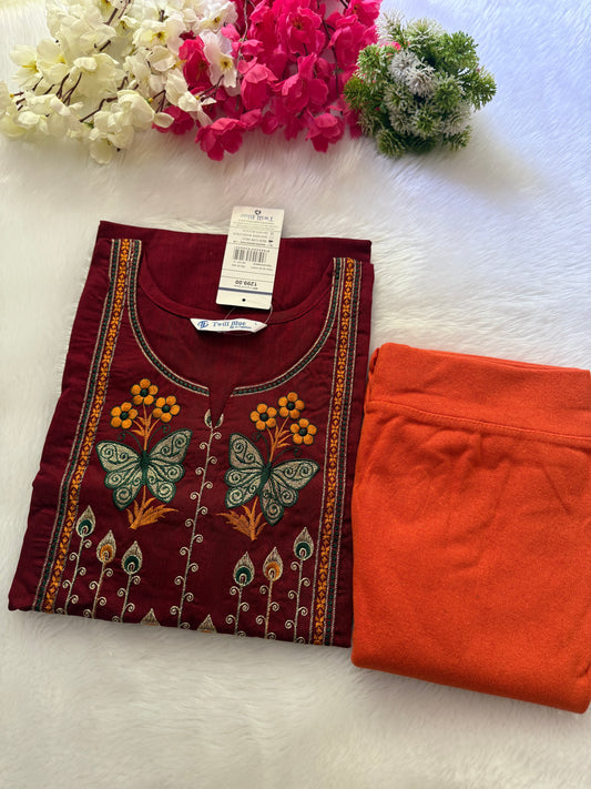 Kurti with jeggins combo
