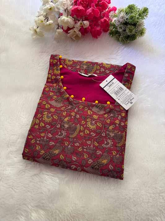 Silk tissue Kurtis