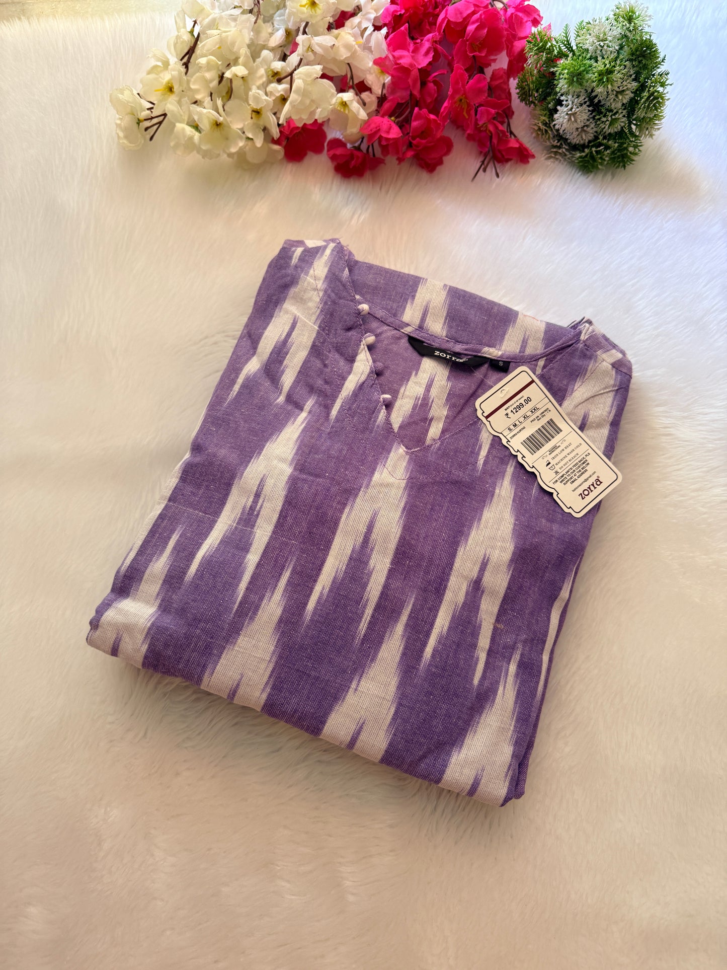 Ikkat cotton Kurtis
