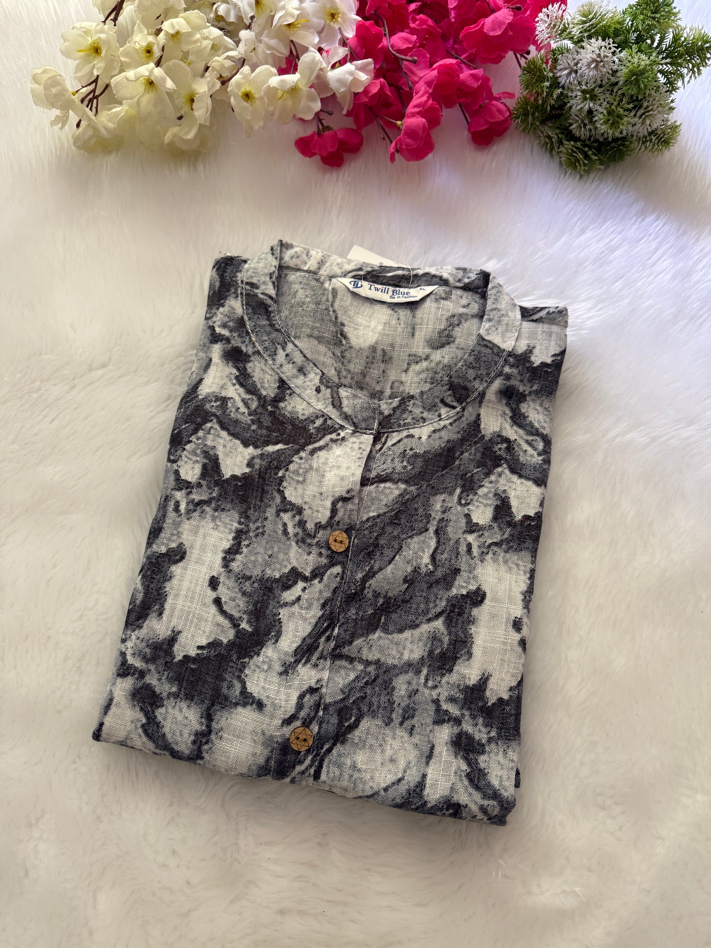 Digital linen Kurtis