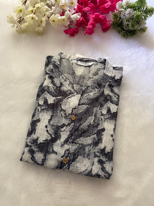 Digital linen Kurtis