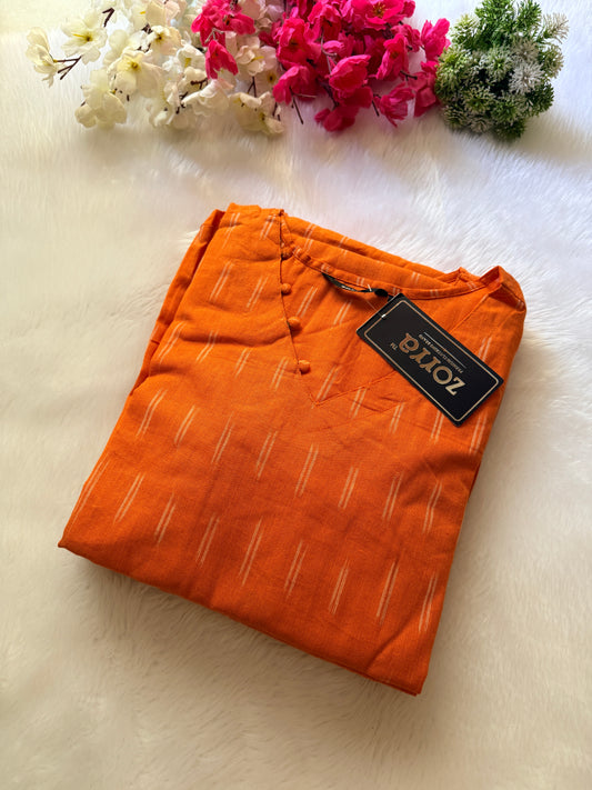 Premium ikkat cotton Kurtis