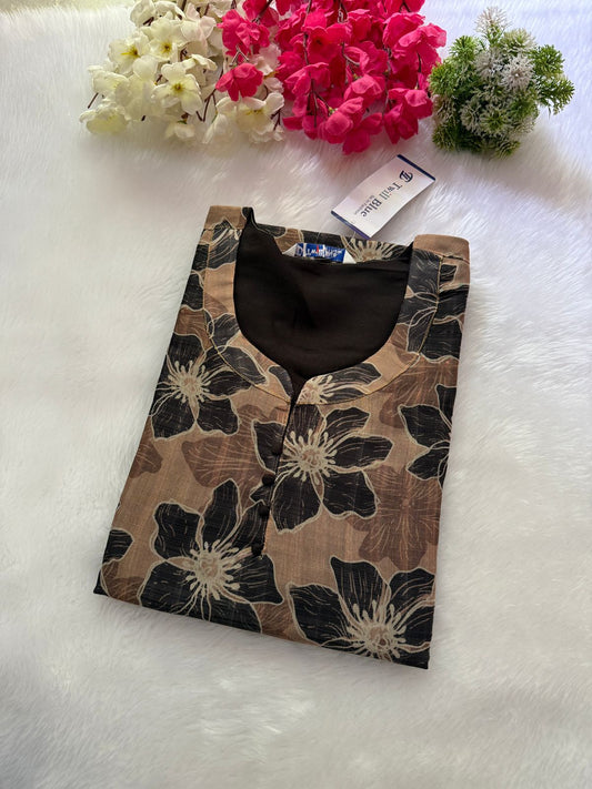 Silk tissue Kurtis
