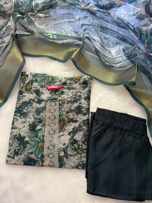 Kurti pant duppata sets