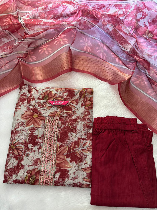 Kurti pant duppata sets
