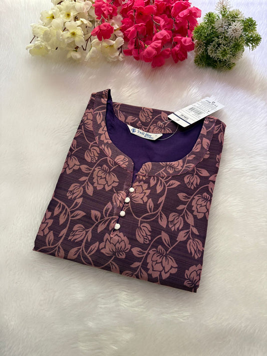 Silk tissue Kurtis