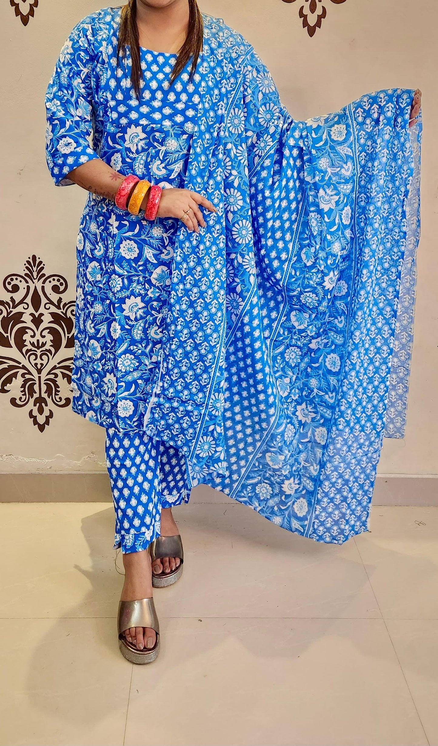 Kalamkari duppata sets