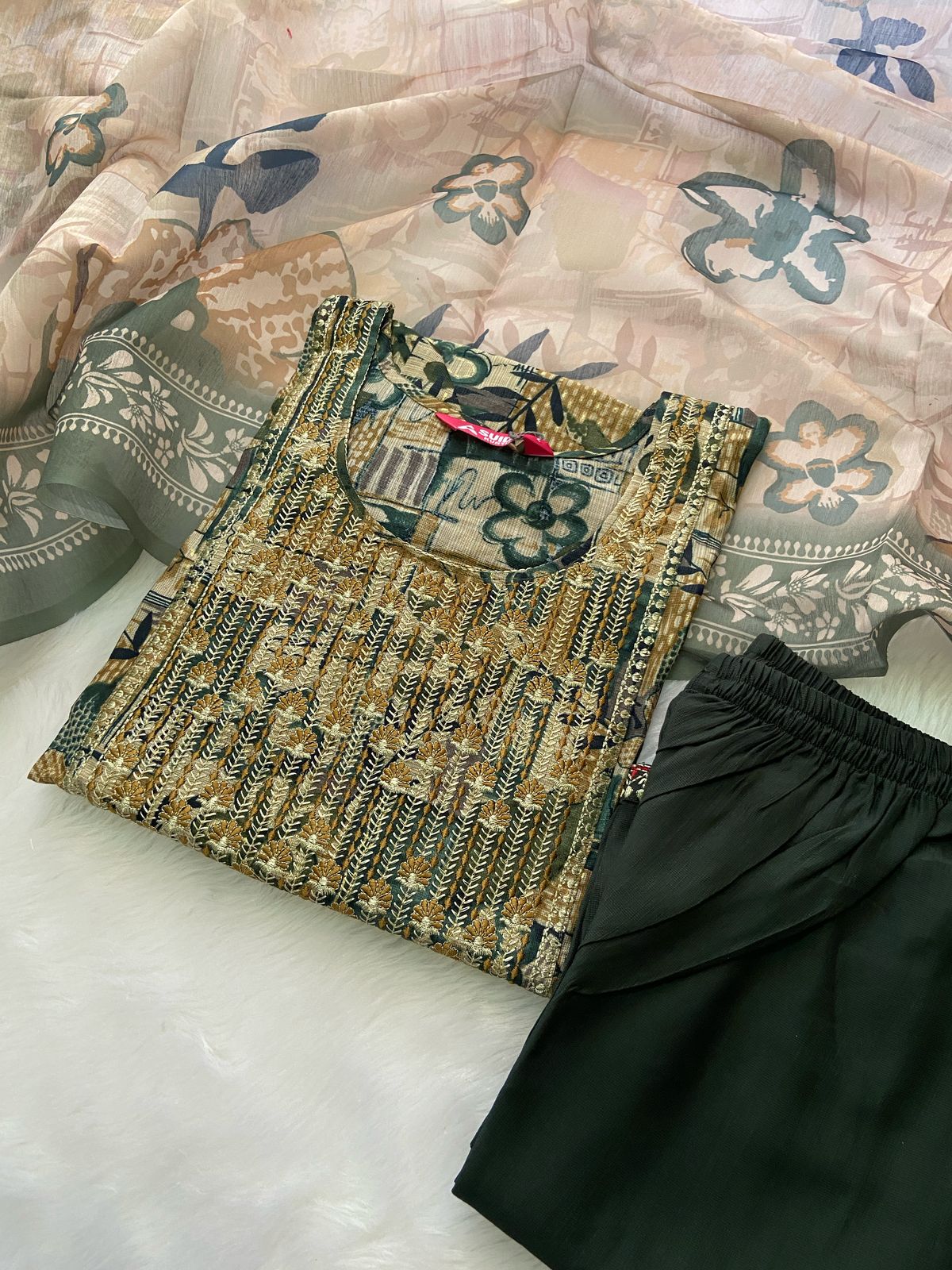 Kurti pant duppata sets