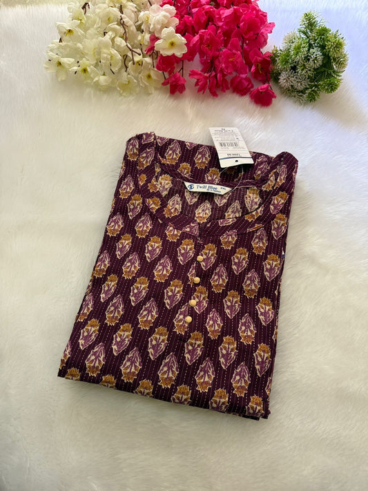 Kalamkari cotton Katha kurtis