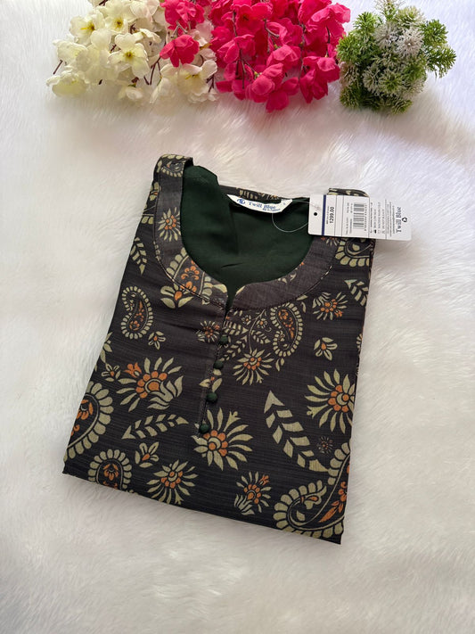Silk tissue Kurtis