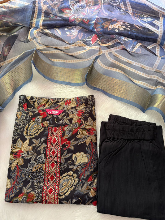 Kurti pant duppata sets
