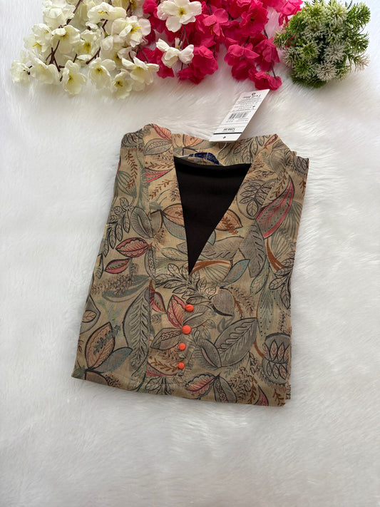 Silk tissue Kurtis