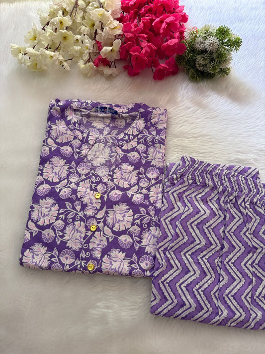 Cotton kurti pant sets