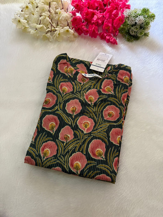 Kalamkari cotton Katha kurtis