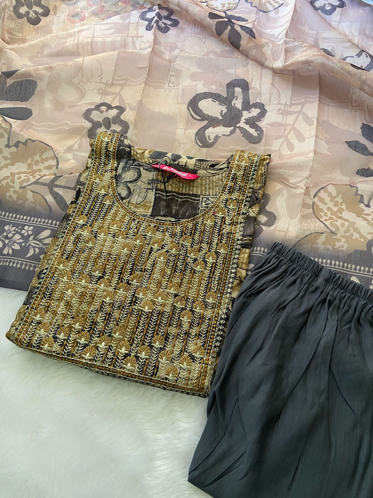 Kurti pant duppata sets