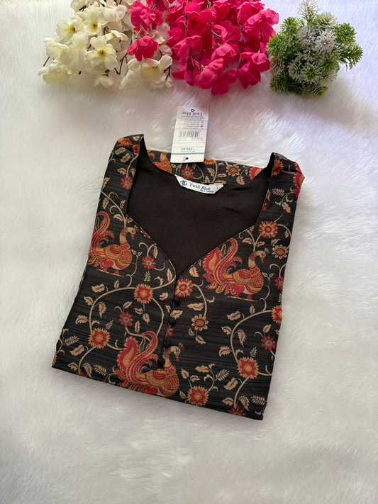 Silk tissue Kurtis