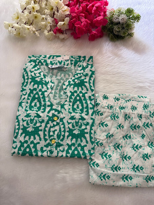 Cotton kurti pant sets